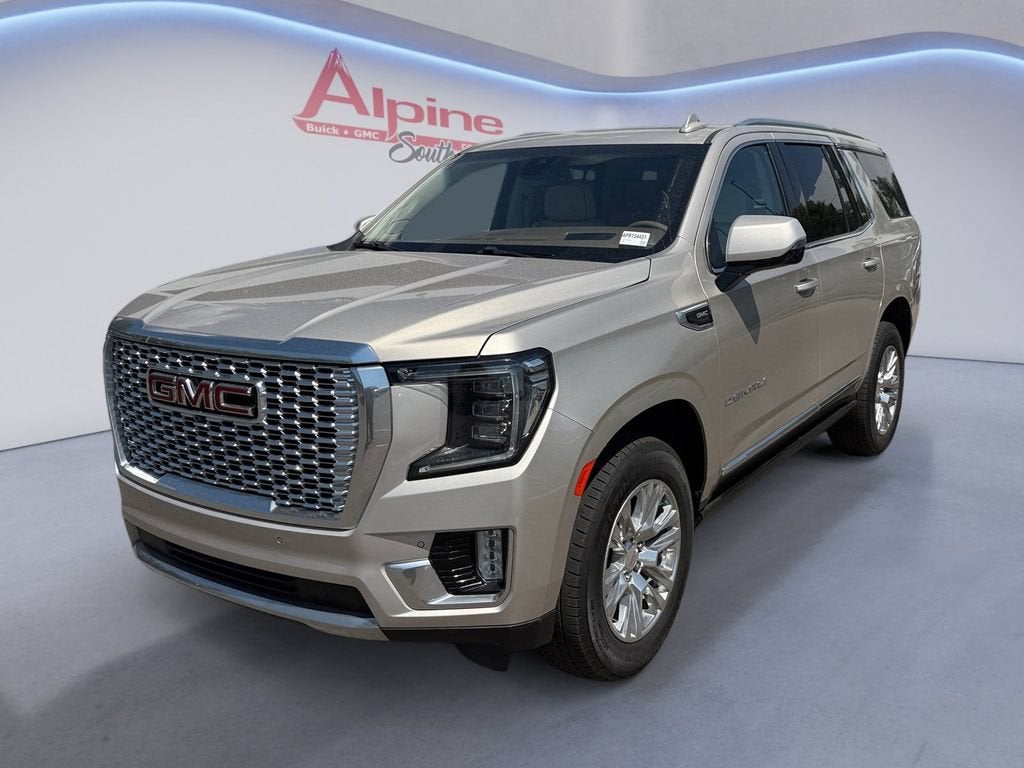 2023 GMC Yukon Denali in Pearl Beige Metallic — front three-quarter view